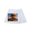 High-Waist Pocketed A-Line Skirt