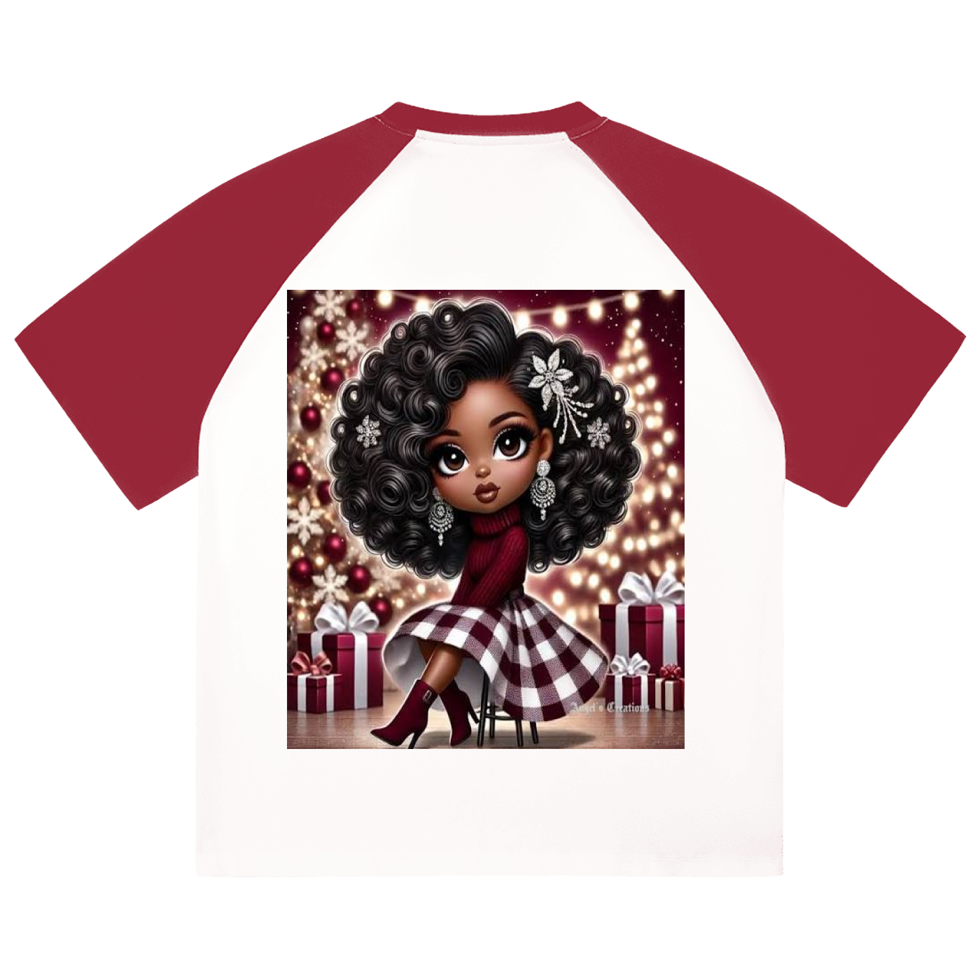 Color-Blocked Raglan Sleeve T-Shirt