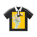 Contrast Collar Short-Sleeve Polo Shirt