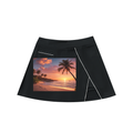 High-Waist Pocketed A-Line Skirt