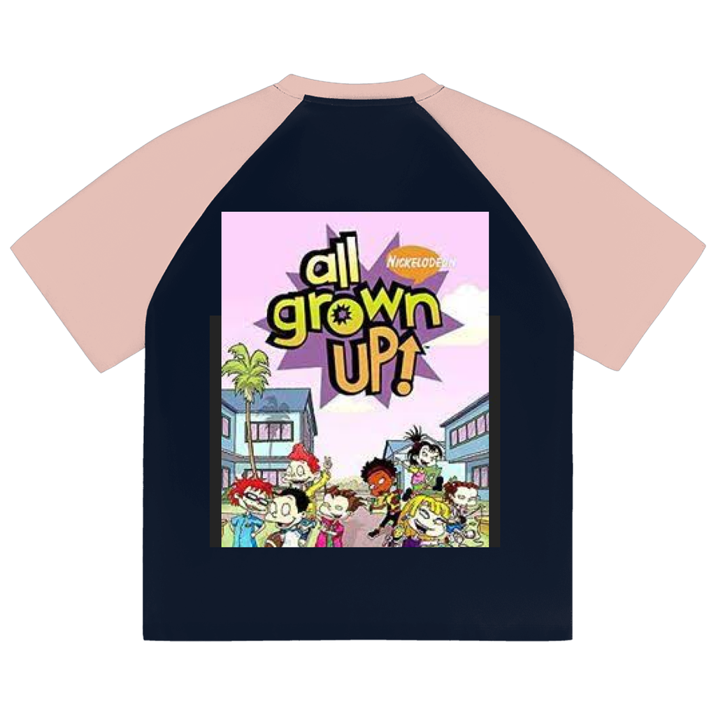 Color-Blocked Raglan Sleeve T-Shirt
