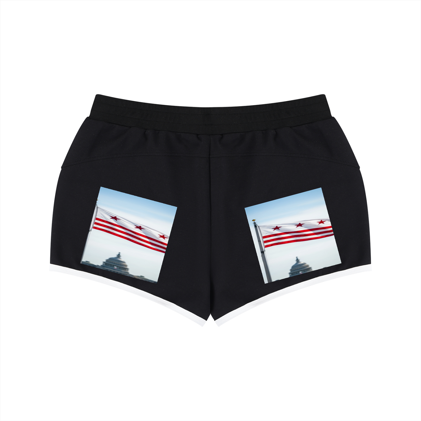 Women's Retro Contrast Binding Shorts