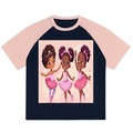 Color-Blocked Raglan Sleeve T-Shirt