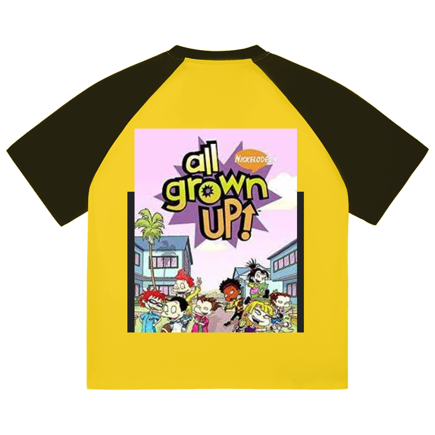 Color-Blocked Raglan Sleeve T-Shirt