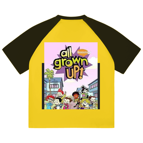 Color-Blocked Raglan Sleeve T-Shirt