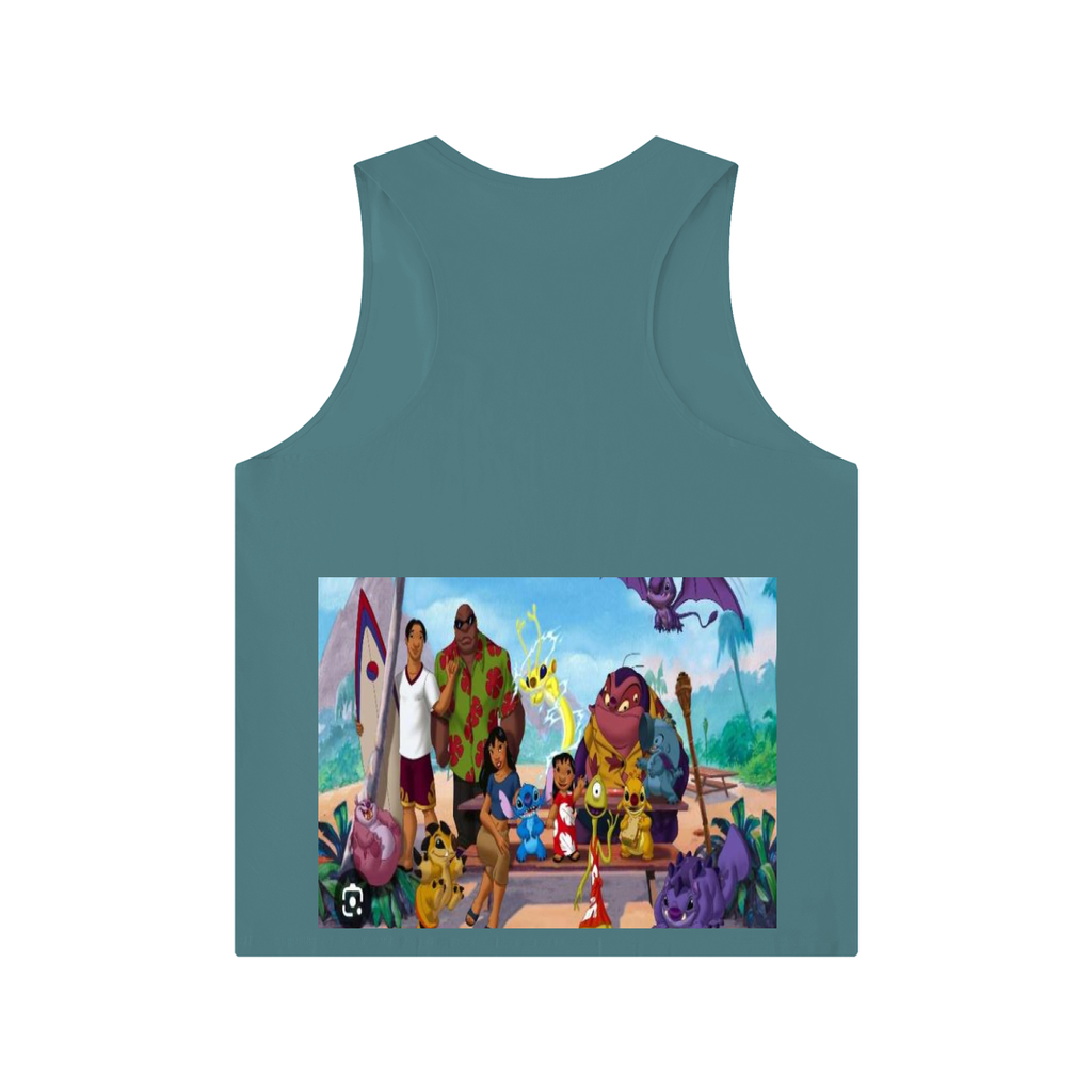Men's Solid Color Crewneck Tank Top