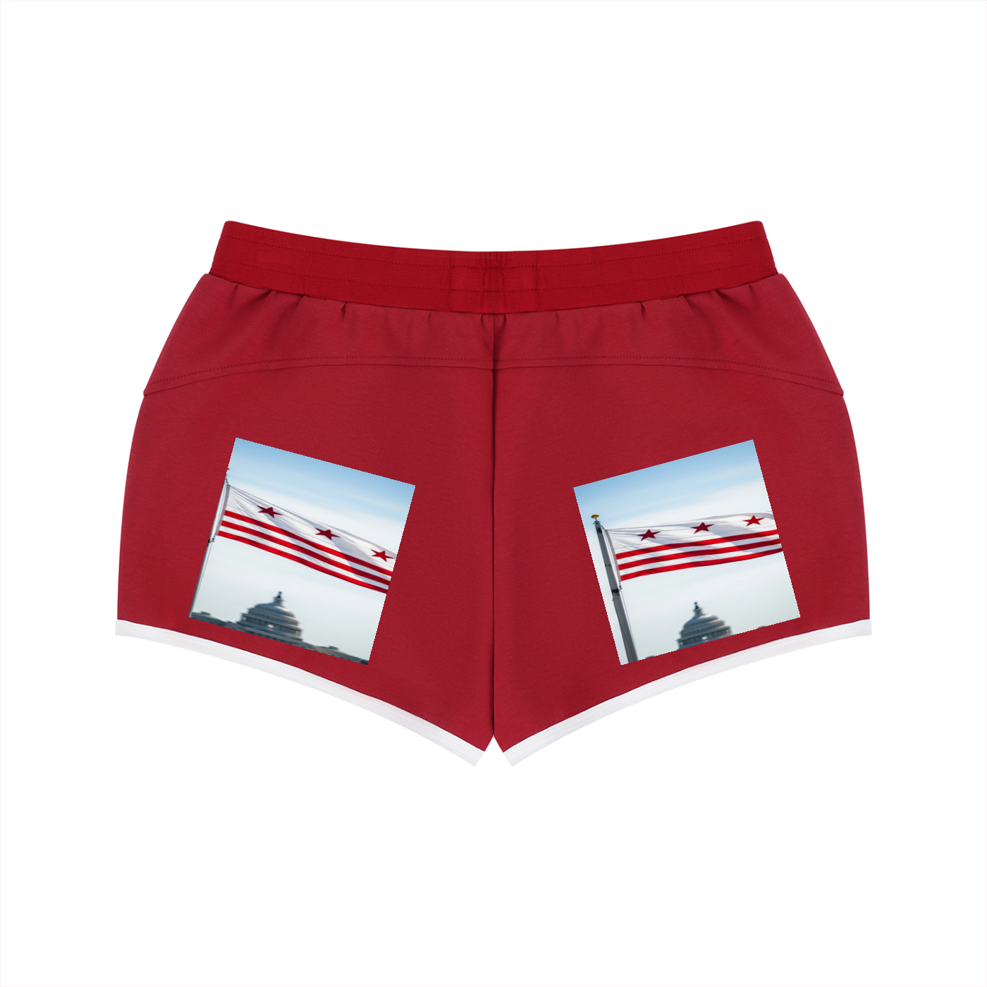 Women's Retro Contrast Binding Shorts