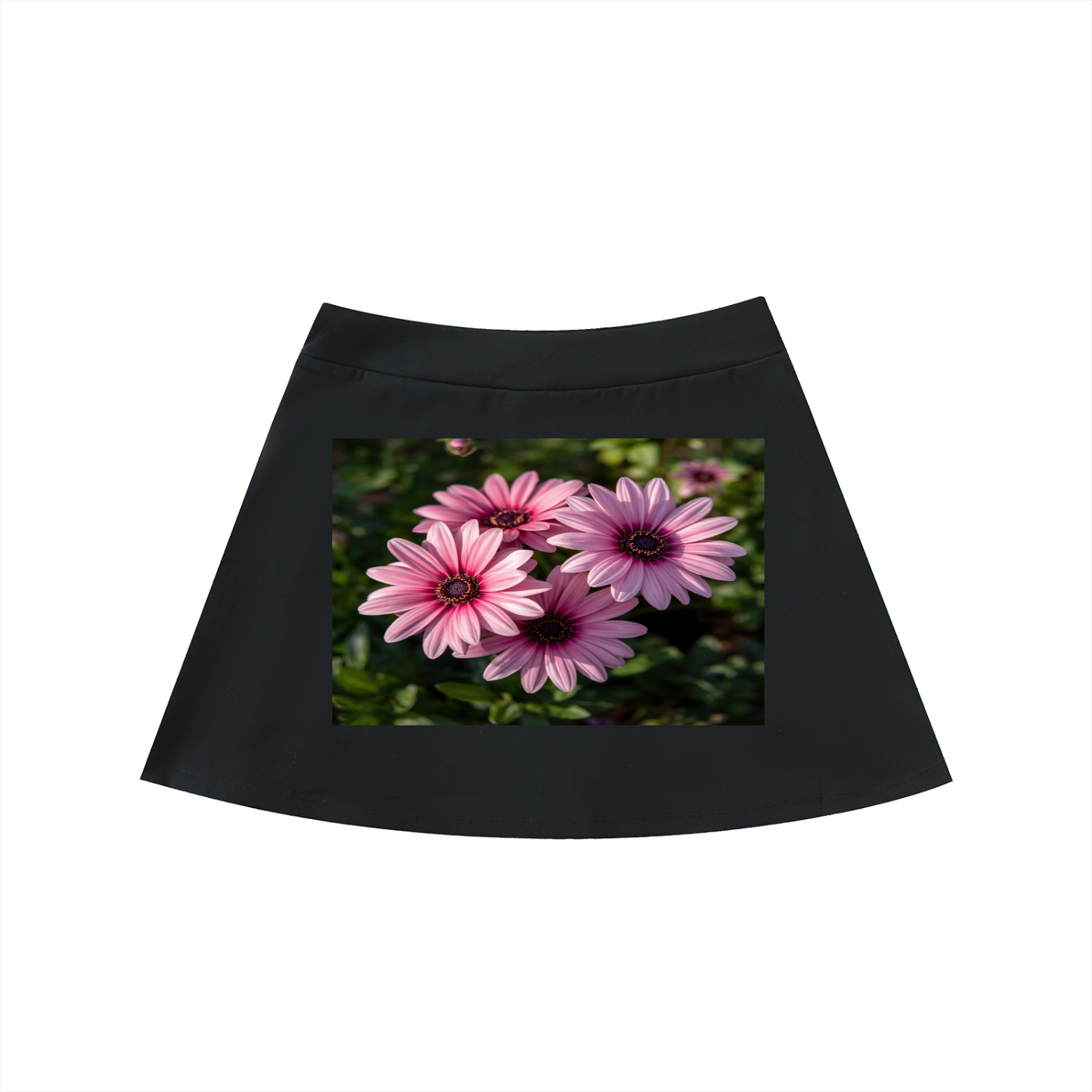 High-Waist Pocketed A-Line Skirt