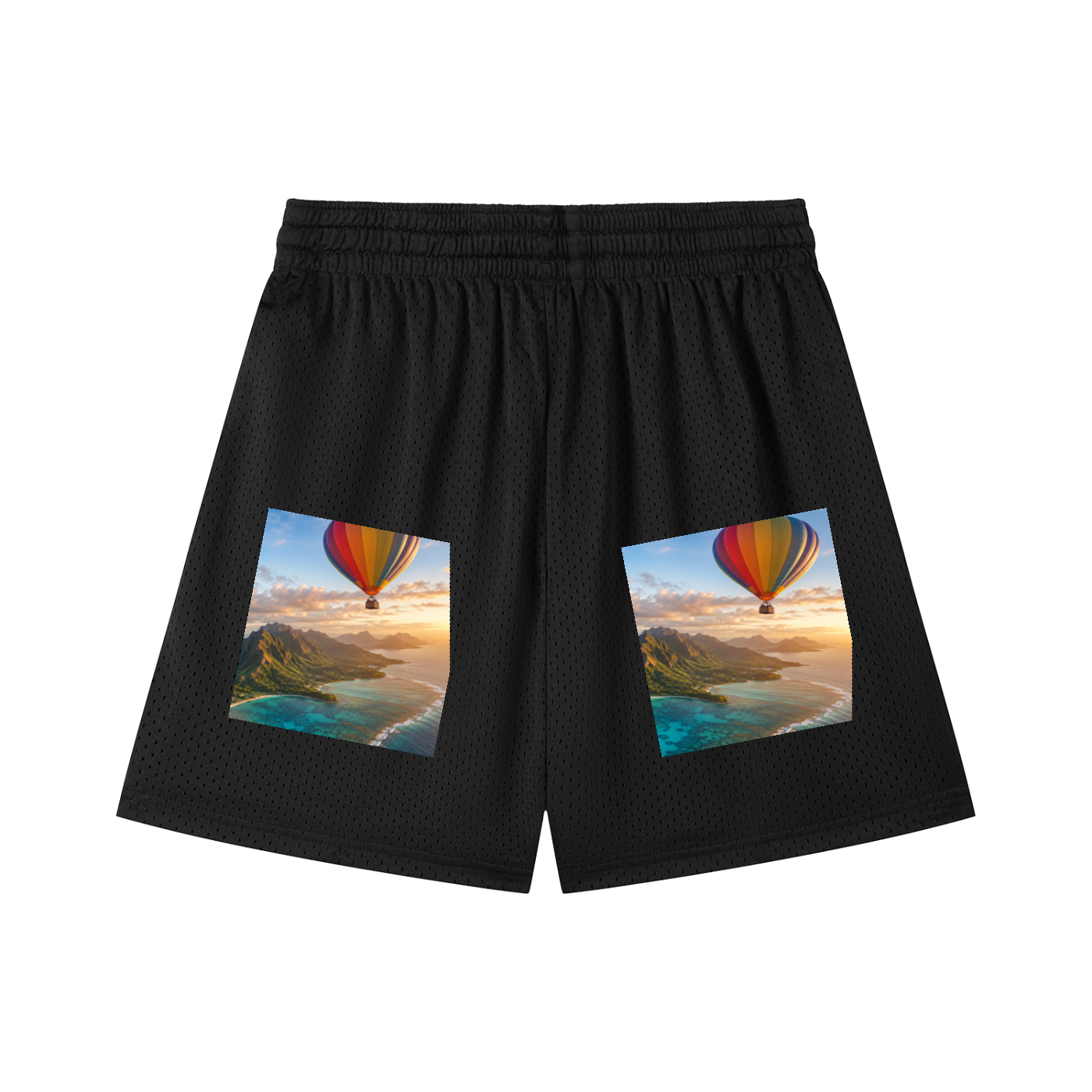 Mesh Drawstring Shorts