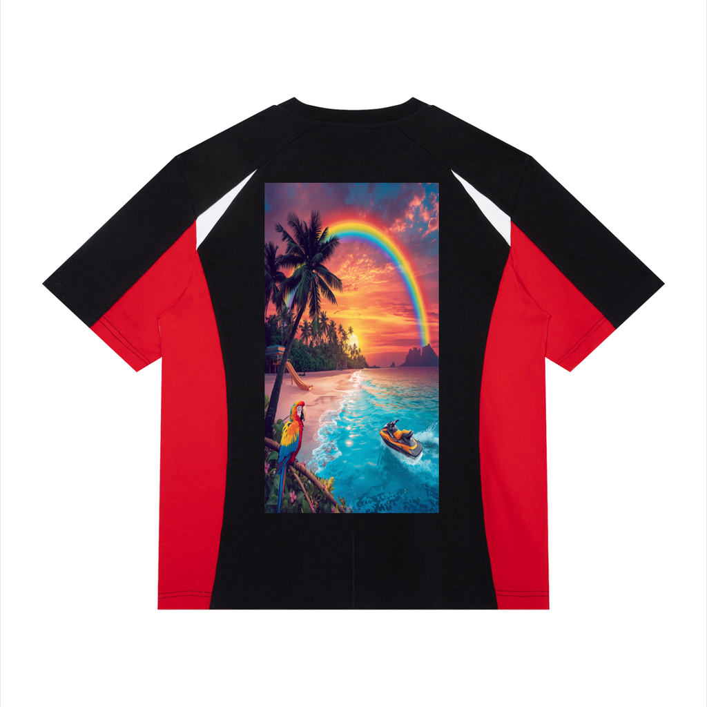 Unisex Color Block Raglan T-Shirt