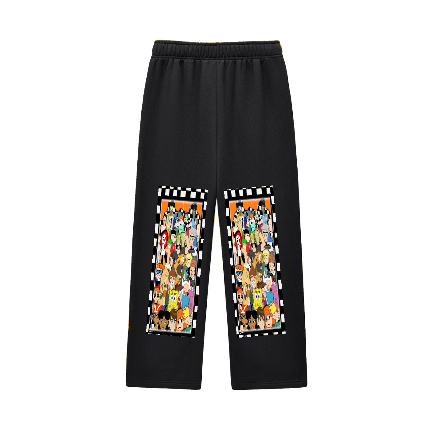 Contrast-Stitched Fleece Sweatpants