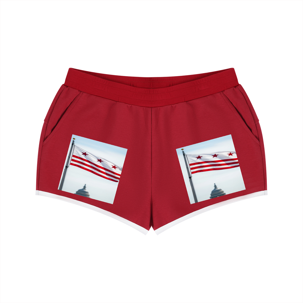 Women's Retro Contrast Binding Shorts
