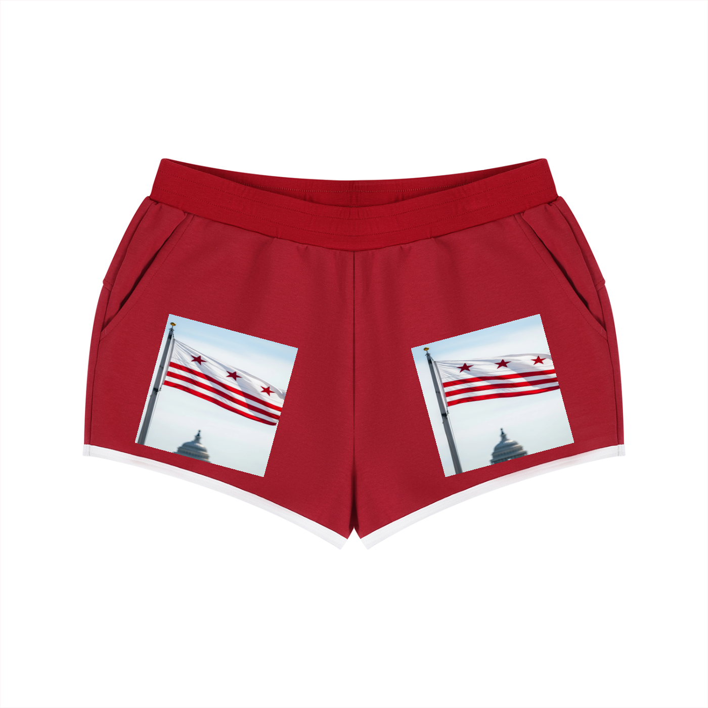 Women's Retro Contrast Binding Shorts
