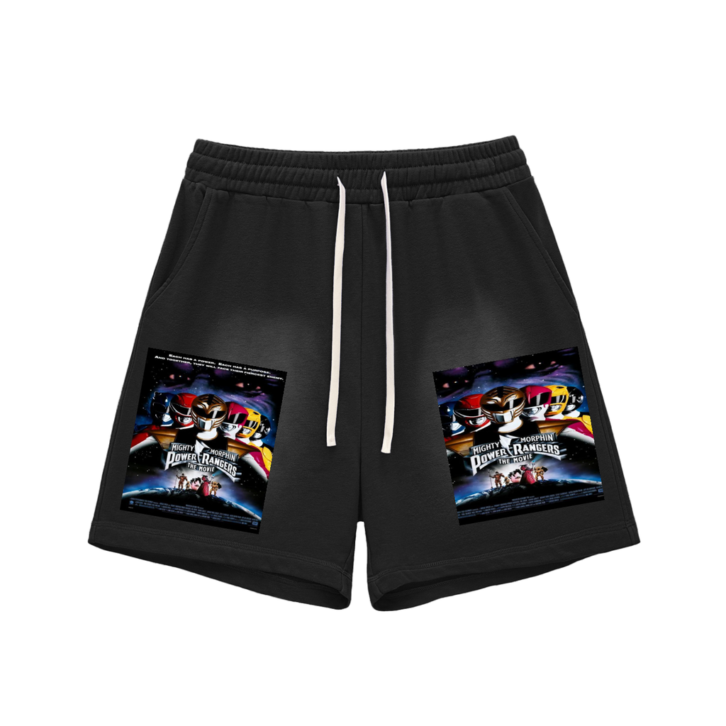 Sun Fade Raw Edge Cotton Shorts