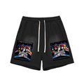 Sun Fade Raw Edge Cotton Shorts