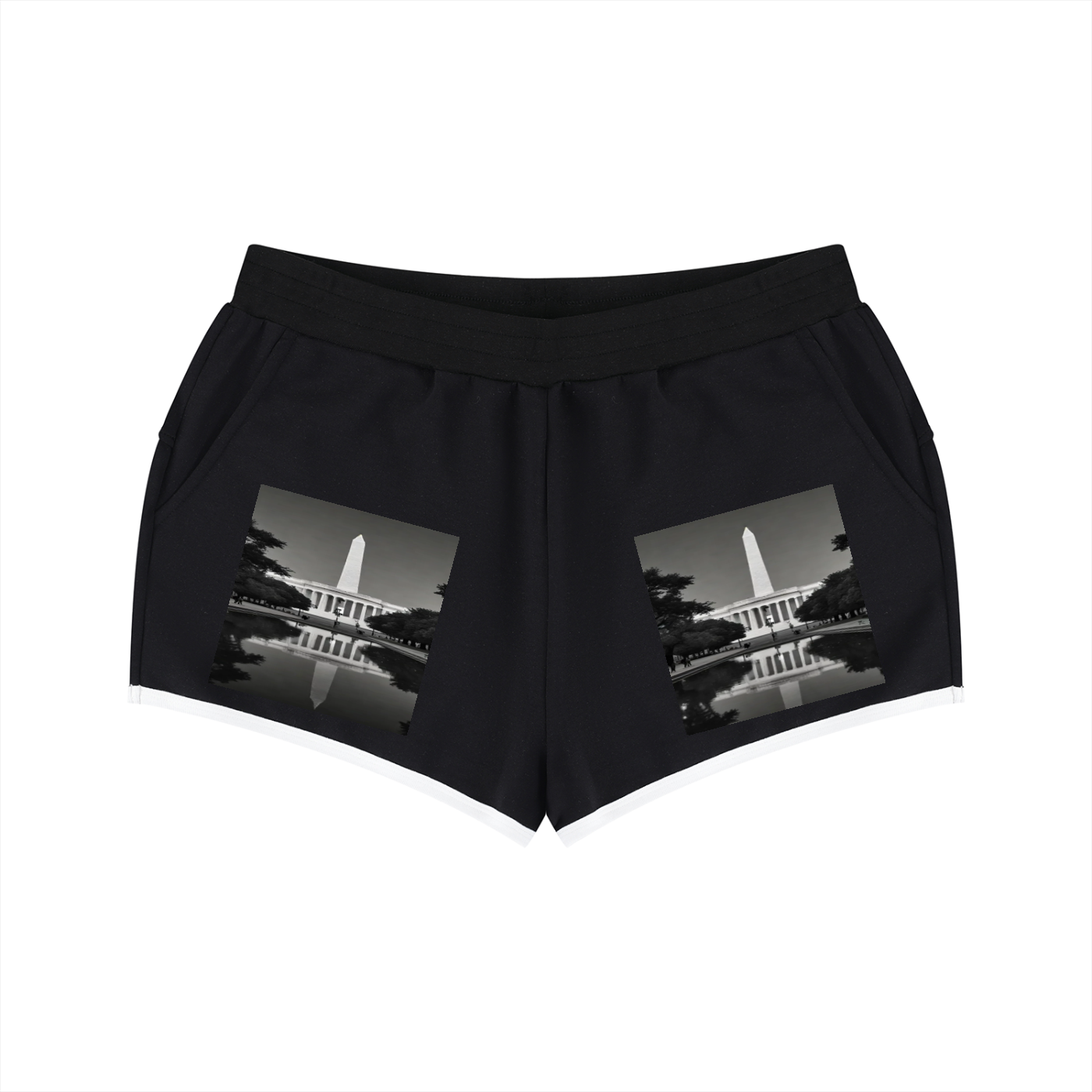Women's Retro Contrast Binding Shorts