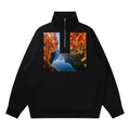 Quarter-Zip Drop Shoulder Sweatshirt