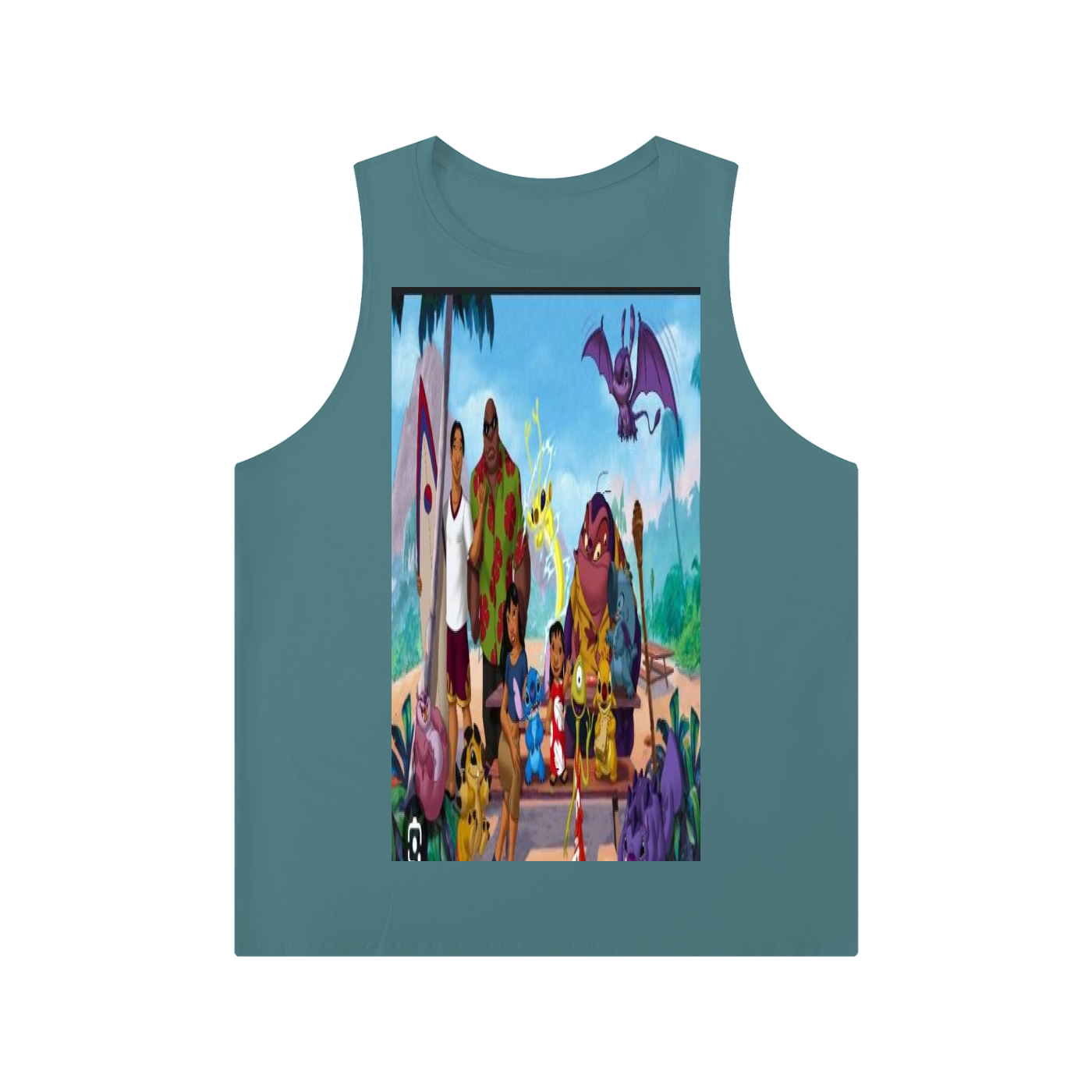 Men's Solid Color Crewneck Tank Top