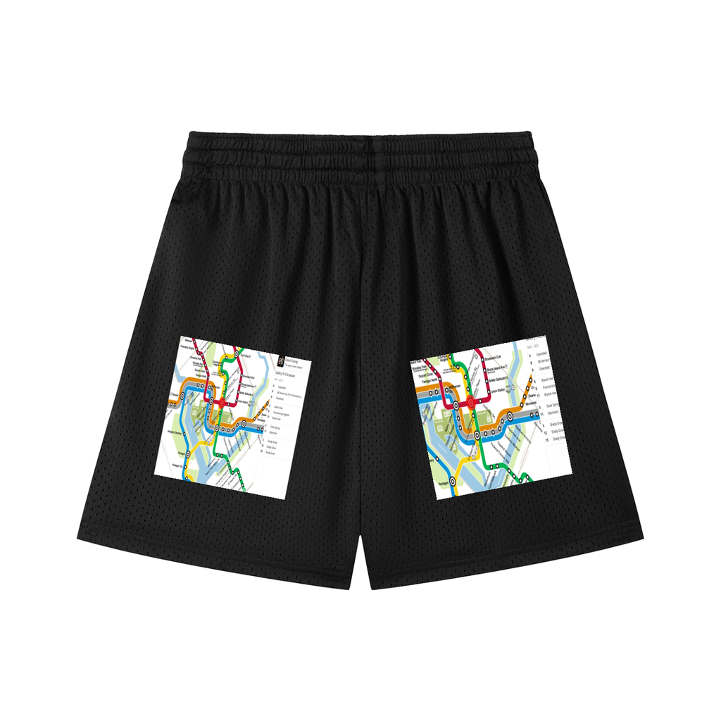 Mesh Drawstring Shorts